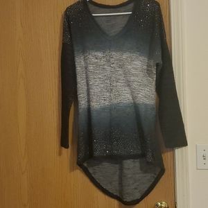 Large Venus Tunic Rhinestone long Sleeve Sweater